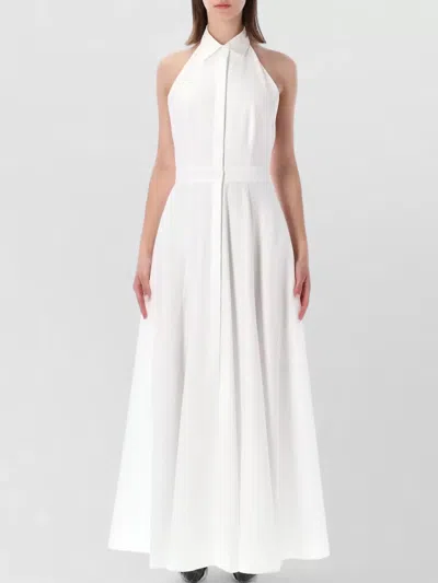 Ralph Lauren Halterneck Shirt Dress In White