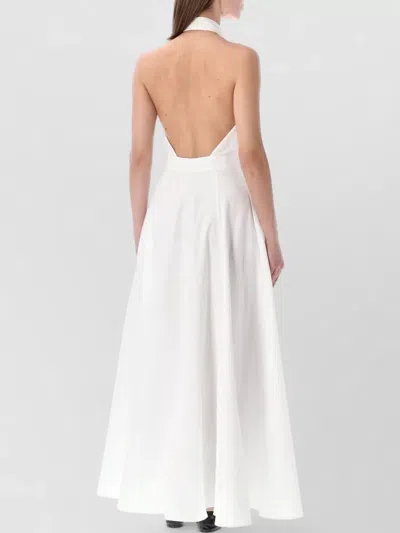 Ralph Lauren Halterneck Shirt Dress In White