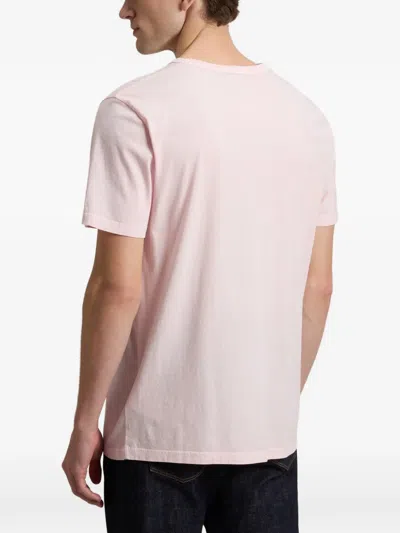 Woolrich Flamed Cotton T Shirt In Pink