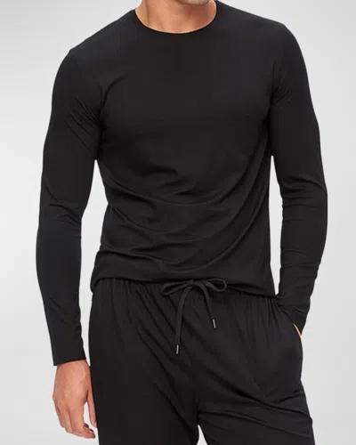 Derek Rose Basel 1 Jersey Lounge Pants In Black