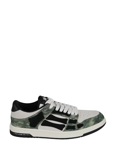 Amiri Low Top Camouflage Pattern Rubber Sole Sneakers In Multi