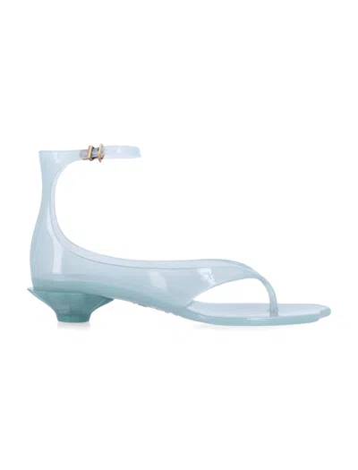 Chloé Chloe Women Pastel Light-blue Tpu Chloe Jelly Thong Sandals In Multi