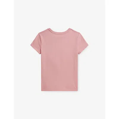 Polo Ralph Lauren Bear-print T-shirt In Pink