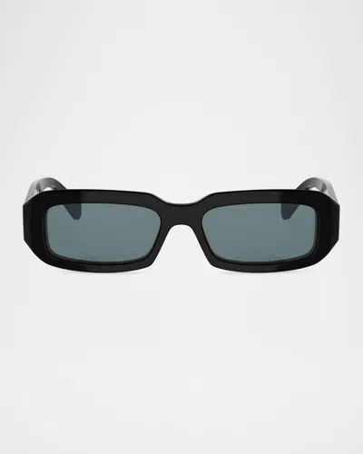 Celine Triomphe 54mm Rectangular Sunglasses In Black