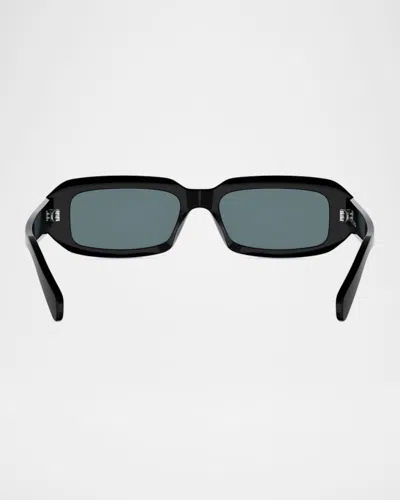 Celine Triomphe 54mm Rectangular Sunglasses In Black