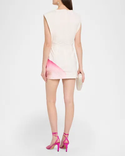 Significant Other Quentin Textured Mini Dress In Pink