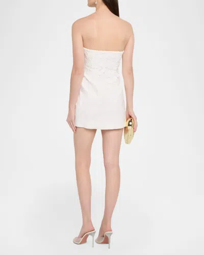 Significant Other Idette Linen-blend Mini Dress In White