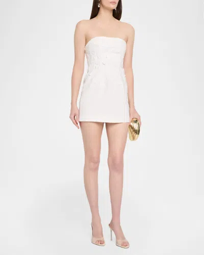 Significant Other Idette Linen-blend Mini Dress In White