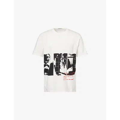 Givenchy T-shirt In Cotton With Photographic Negative Print In White