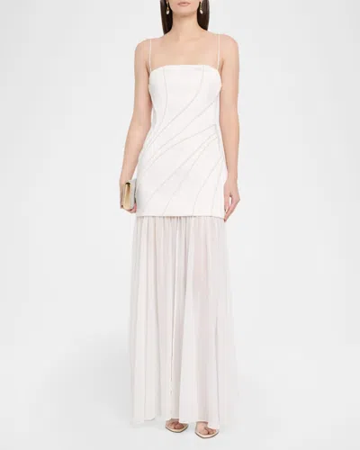 Significant Other Gaia Beaded Maxi Dress In Neutral