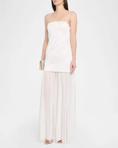 Significant Other Gaia Beaded Maxi Dress In Neutral