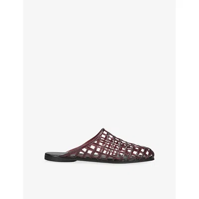 Senso Eggplant Jacey Slip-on Mesh Rubber Mules In Purple