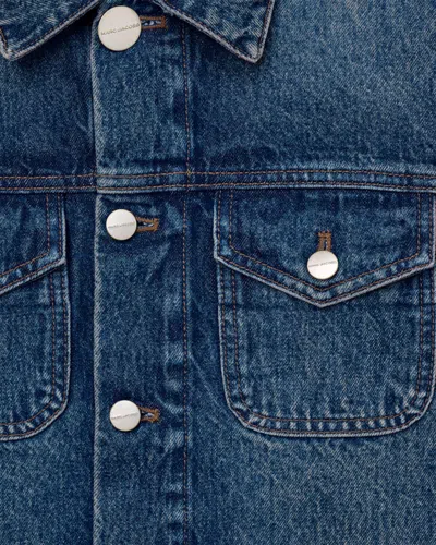 Marc Jacobs Shrunken Denim Jacket In Blue