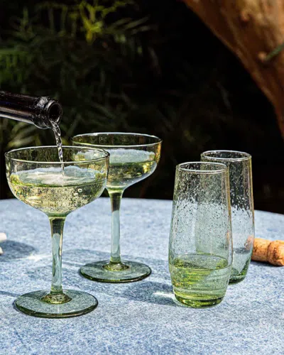 Juliska Provence Stemless Champagne Flute In Green