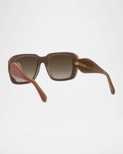 Loewe Signature Sunglasses In Burgundy