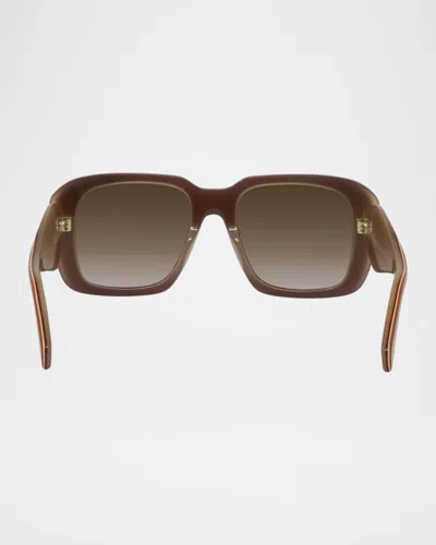 Loewe Signature Sunglasses In Burgundy