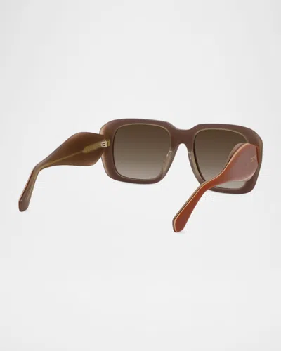 Loewe Signature Sunglasses In Burgundy