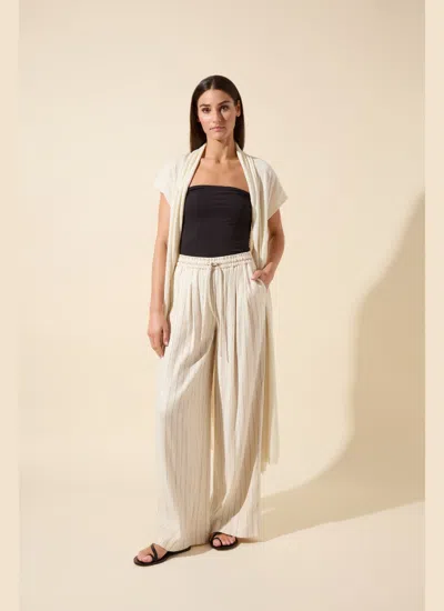 Lyssé Iria Drawstring Pants In Neutral