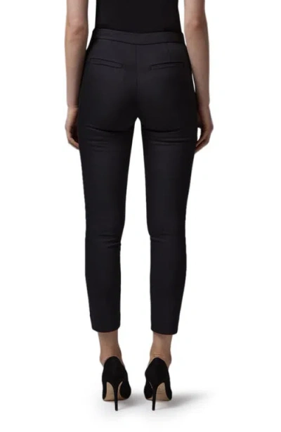 Lk Bennett Evan Crop Crepe Pants In Black