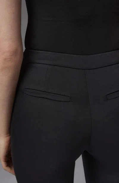 Lk Bennett Evan Crop Crepe Pants In Black