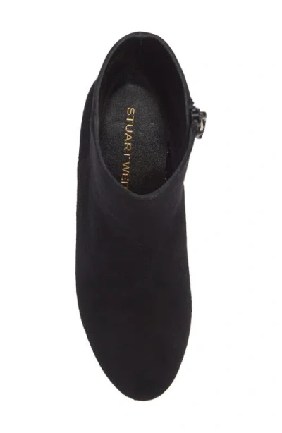 Stuart Weitzman Babette Plaform Zip Bootie In Blue