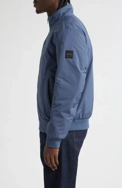 Hugo Boss Boss Clase Bomber Jacket In Blue
