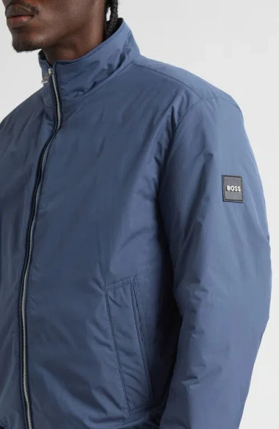Hugo Boss Boss Clase Bomber Jacket In Blue