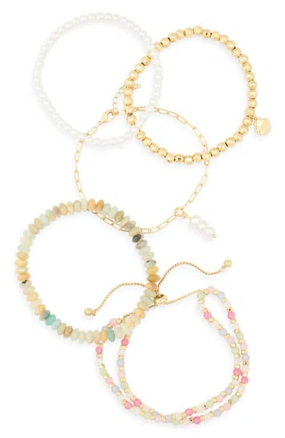 Leith 5-pack Assorted Beaded Bracelets In Multi