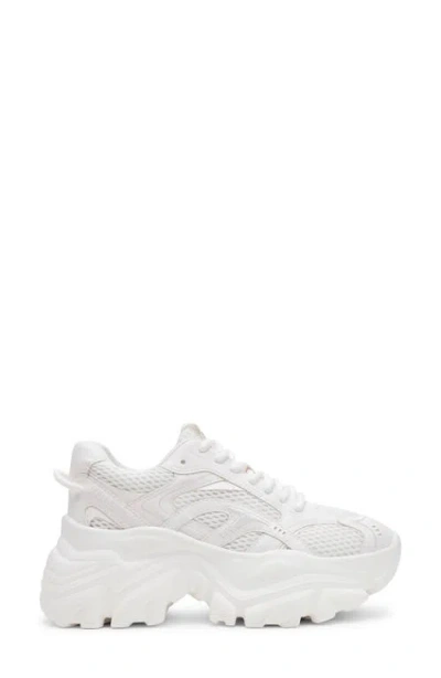 Steve Madden Ripper Platform Sneaker In White