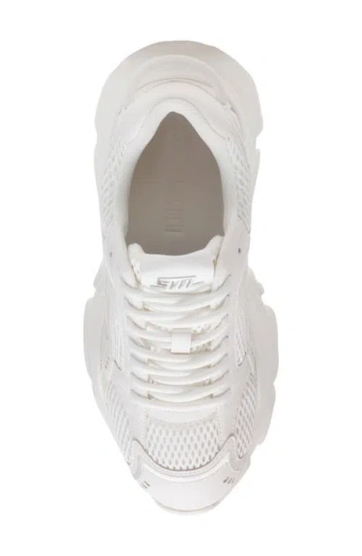 Steve Madden Ripper Platform Sneaker In White