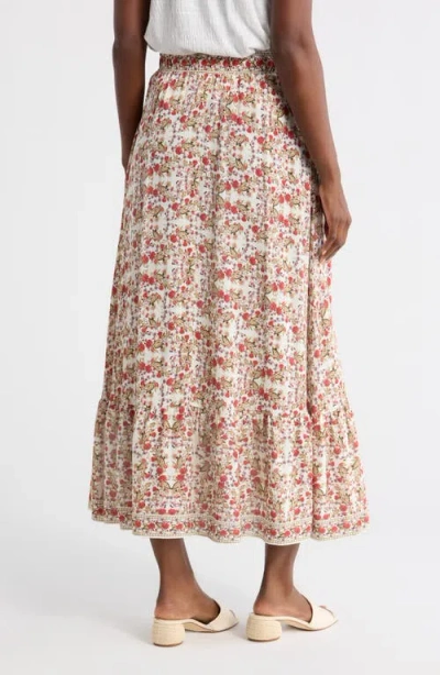 Max Studio Printed Maxi Skirt In Multi
