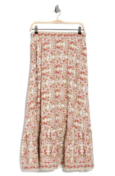 Max Studio Printed Maxi Skirt In Multi