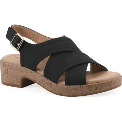 Cliffs By White Mountain Finlee Block Heel Sandal In Multi