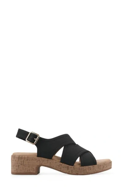 Cliffs By White Mountain Finlee Block Heel Sandal In Multi