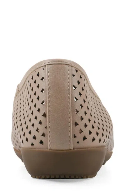 Cliffs By White Mountain Wide Width Carris Ballet Flat In Brown