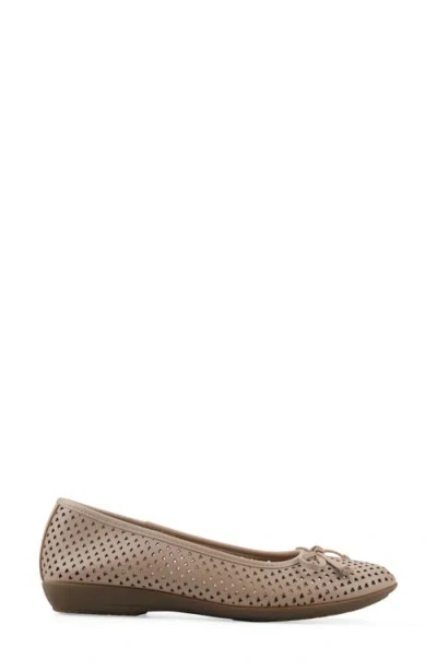 Cliffs By White Mountain Wide Width Carris Ballet Flat In Brown