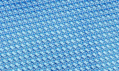Eton Pin Dot Silk Tie In Blue