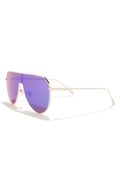 Diff Dash 134mm Shield Sunglasses In Blue