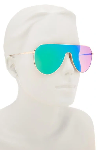 Diff Dash 134mm Shield Sunglasses In Blue