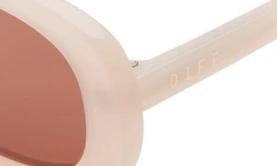 Diff Cove Oval Sunglasses In Neutral