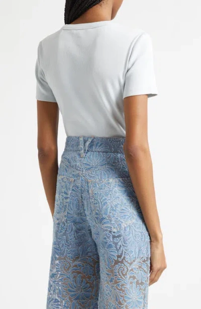 Veronica Beard Pruitt Stretch Cotton T-shirt In Multi