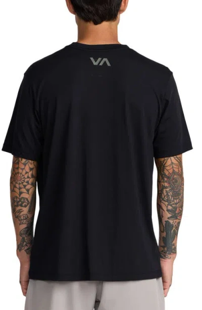 Rvca Va Blur Performance Graphic T-shirt In Multi