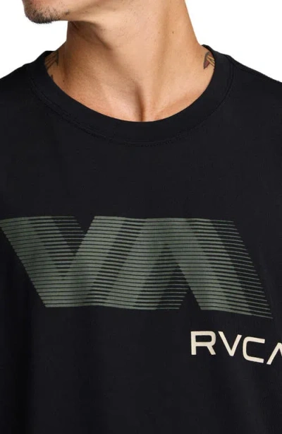 Rvca Va Blur Performance Graphic T-shirt In Multi