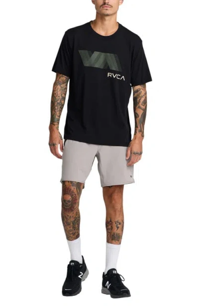 Rvca Va Blur Performance Graphic T-shirt In Multi