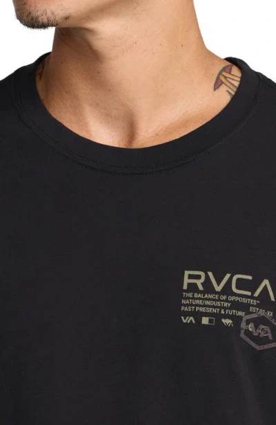 Rvca Hex Over Performance Graphic T-shirt In Multi