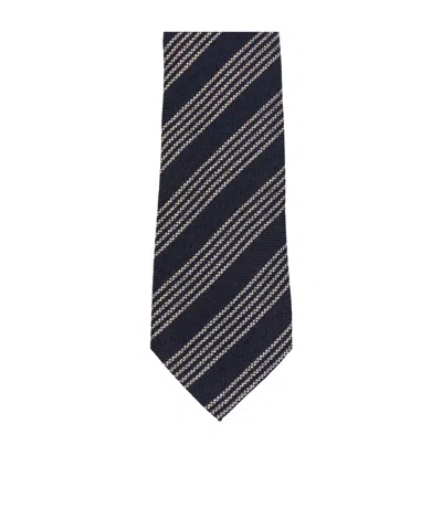 Tagliatore Diagonal-stripe Tie In Blue