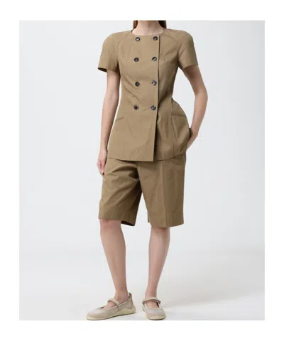Dries Van Noten Button Jacket In Brown