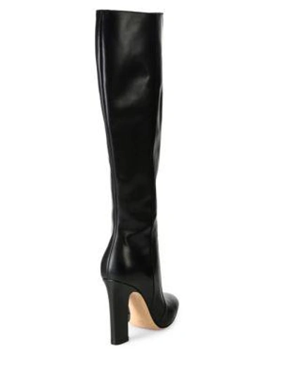 Shop Gianvito Rossi Tall Leather Boots In Black