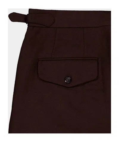 Bode Side-button Wool Casual Pants In Animal Print