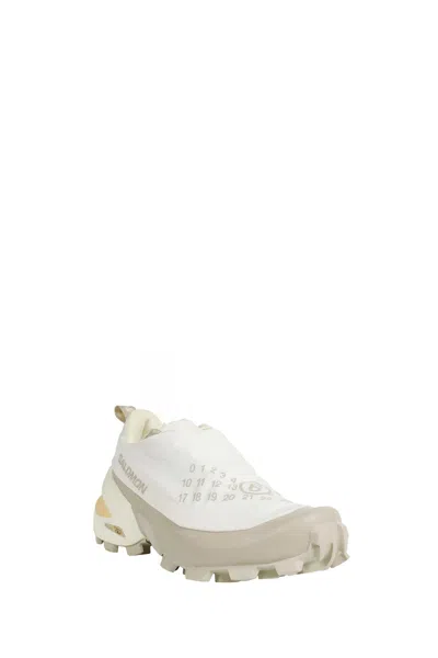 Mm6 Maison Margiela White Polyamide Athletic Sneakers In Multi